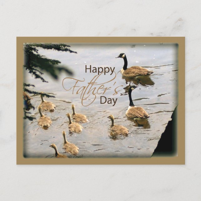 Father's Day Duckling Postcard (Front)