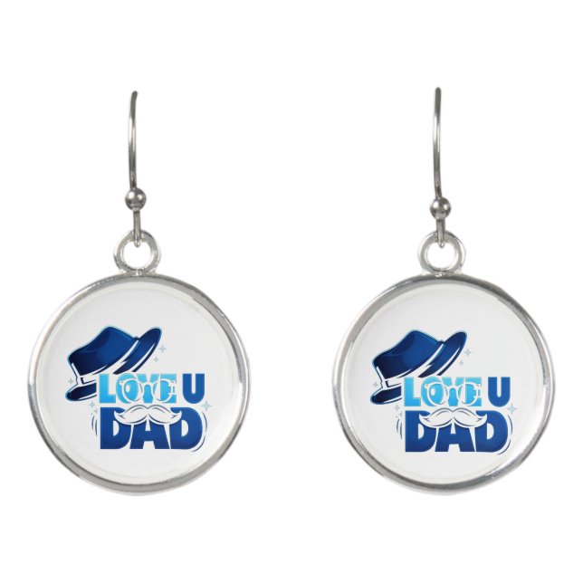 father's day earrings (Front)