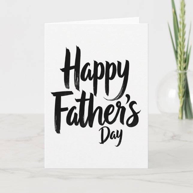 Fathers Day Elegant Type Card (Front)