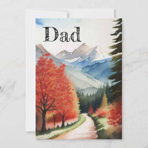 Fathers Day Fall Card