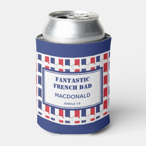 Fathers Day FANTASTIC FRENCH DAD Personalized Can Cooler