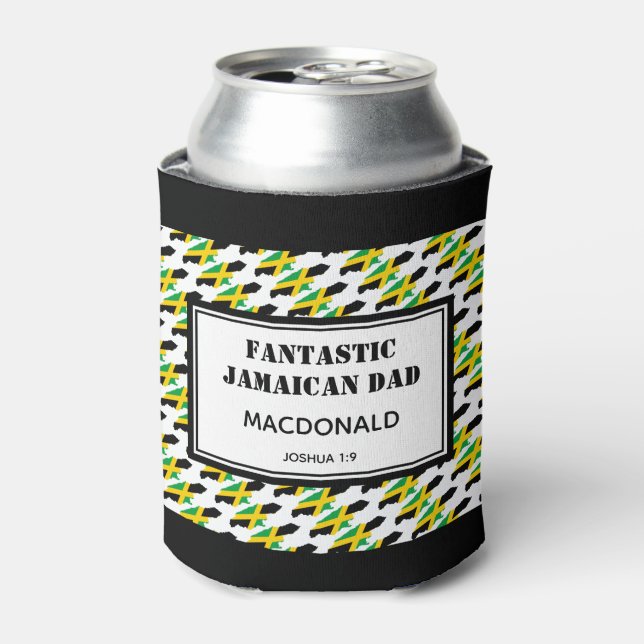 Father's Day FANTASTIC JAMAICAN DAD Personalized Can Cooler (Can Front)