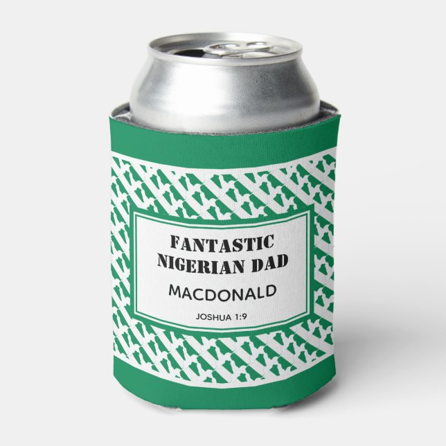 Father's Day FANTASTIC NIGERIAN DAD Personalized Can Cooler (Can Front)