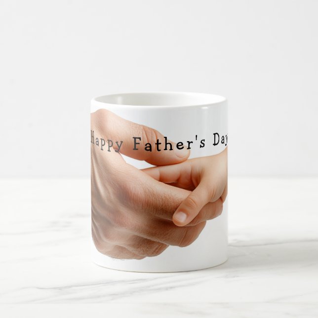 Father's Day, Father and Son Loving Hands Coffee Mug (Center)