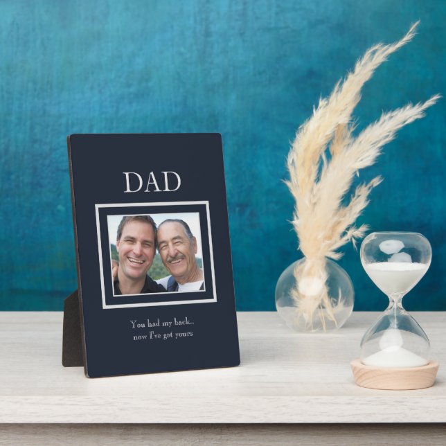Father's Day Father and Son Photo Plaque (Side)