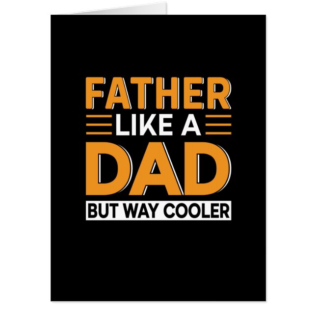 Father's Day Father Like A Dad Card (Front)