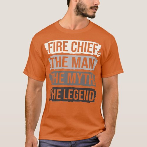 Fathers Day Fireman Firefighter Dad Fire Chief  T_Shirt