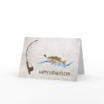 Father's Day-fish on pole Card Father's Day-fish on pole Card