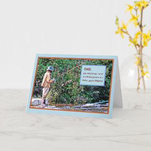 FATHER'S DAY/FISHERMAN ON RIVER BANK CARD