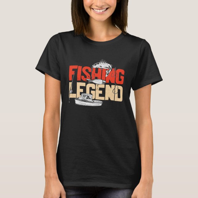 Father's Day Fishing Fisherman Rod Angler  2 T-Shirt (Front)