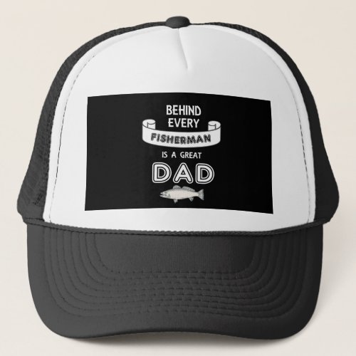 Fathers Day Fishing Great Dad Shirt Trucker Hat