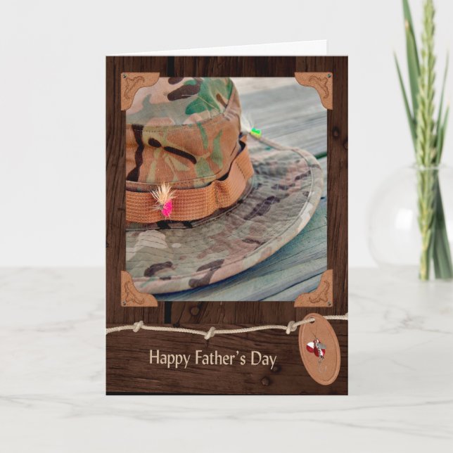 Father's Day Fishing Hats Card (Front)