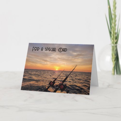 Fathers Day Fishing Poles Card
