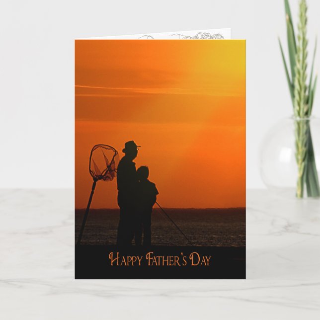 Father's Day Fishing with Dad Card (Front)