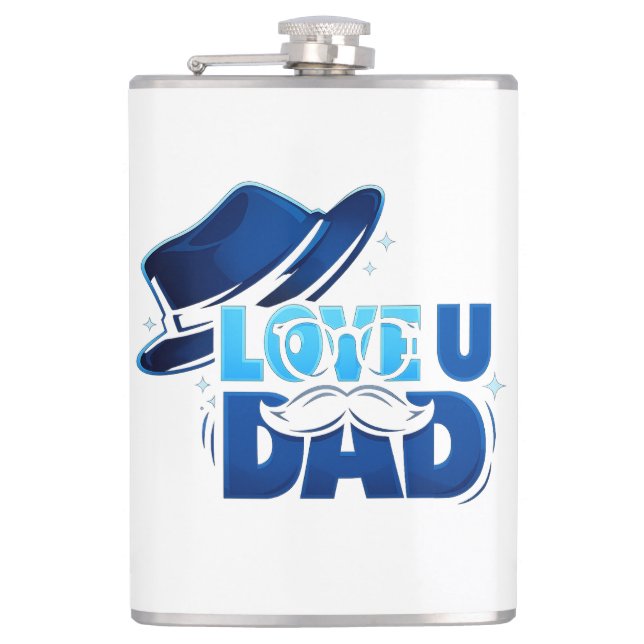 father's day flask (Front)