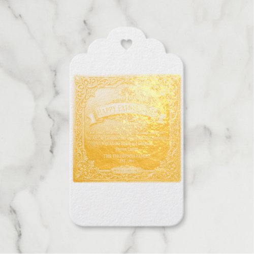 Fathers Day Foil Gift Tags