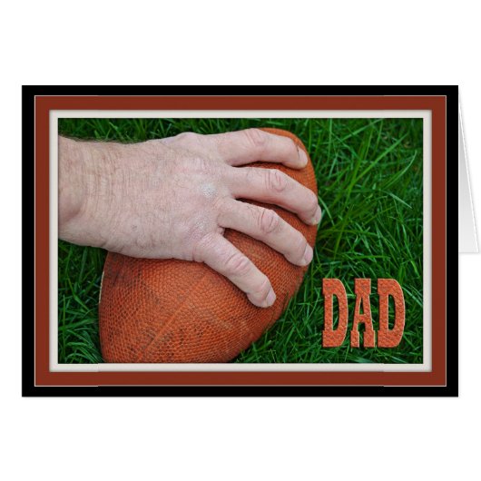 Father's Day Football Cards (Front Horizontal)