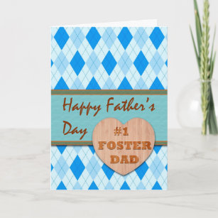 Cute Fun Fathers Day Badge Card For A Foster Dad From Your Favourite Foster Son