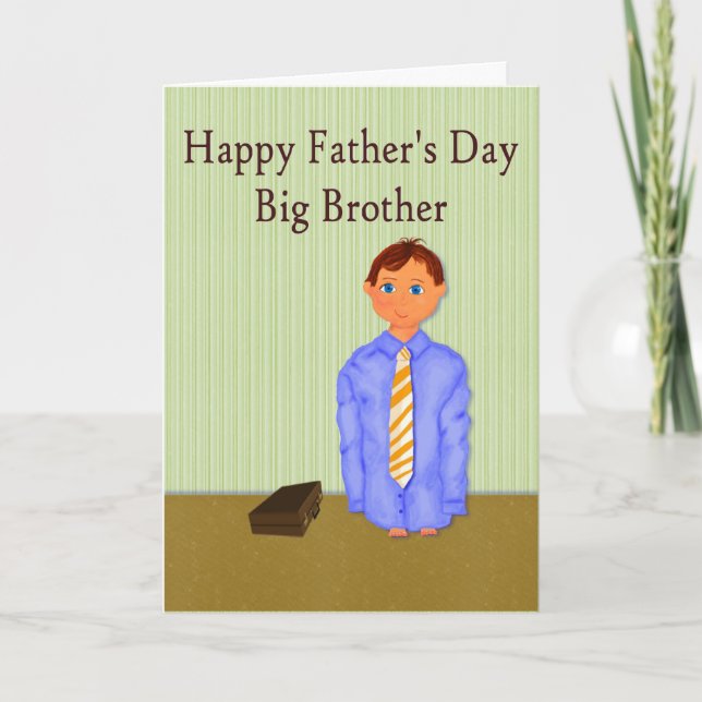 Father's Day for Big Brother Card (Front)