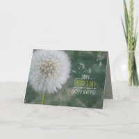 Father's Day for Boyfriend Dandelion Wishes Custom