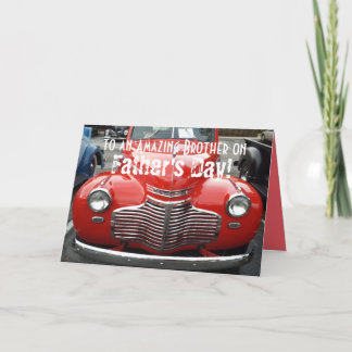 Father's Day for Brother Classic 1941 Chevy Card