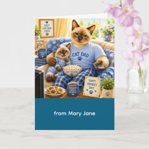 Father's Day for Cat Dad Cat Lovers Card