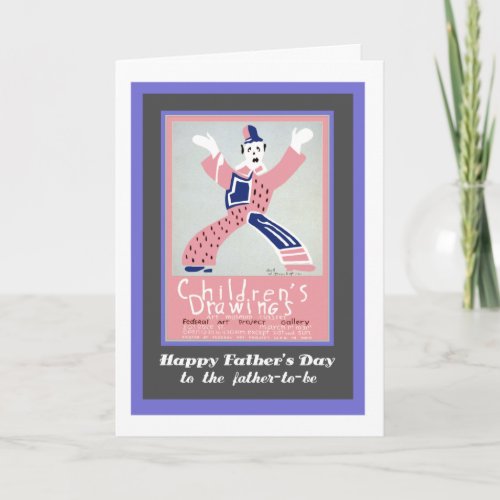 Father's Day, for Father-to-be, Clown
