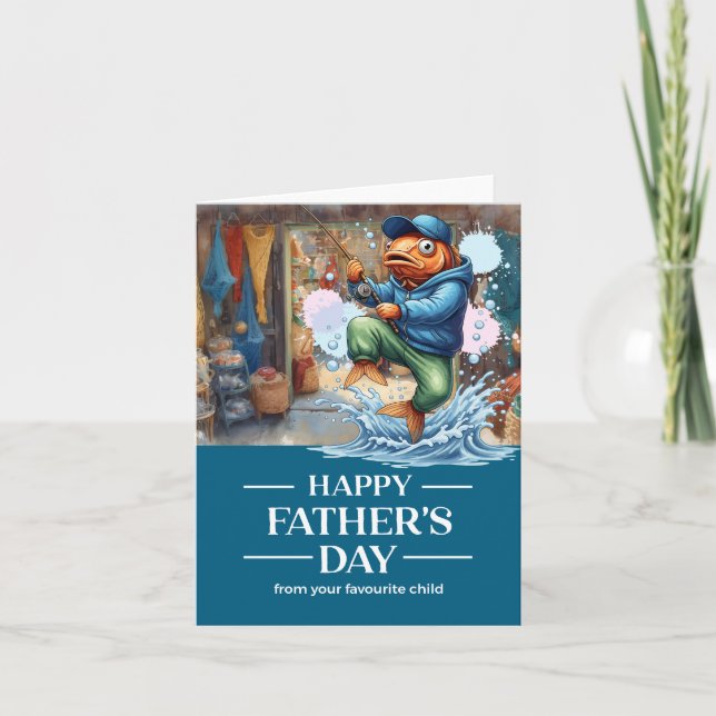 Father's Day for Fishing Lover Dad Card (Front)