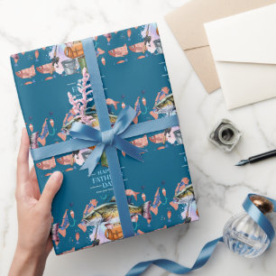 Father's Day for Fishing Lover Dad Wrapping Paper