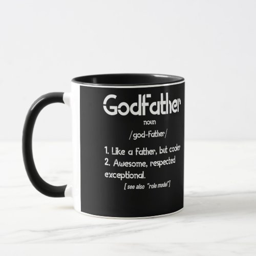 Fathers Day For Godfather Definition From Godchild Mug