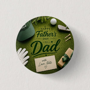 Father's Day for Golf Dad  Button