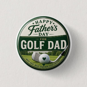 Father's Day for Golf Dad  Button