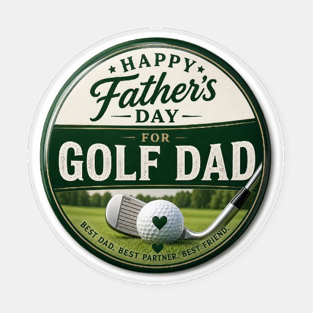 Father's Day for Golf Dad  Coaster Set (Single)