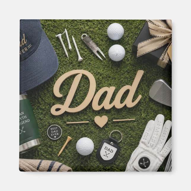 Father's Day for Golf Dad  Magnet (Front)