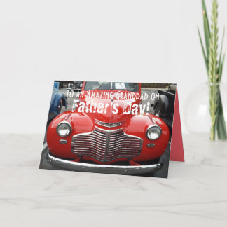 Father's Day for Grandfather Classic 1941 Chevy Card