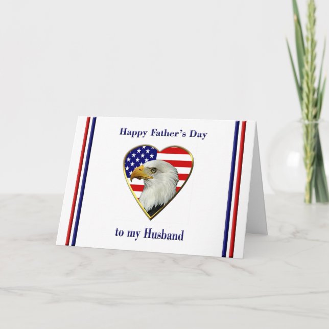 Father's Day for Military Husband Card (Front)