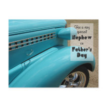 Father's Day for Nephew Hot Rod Humor Photo