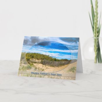 Father's Day - For Son - Beach/shore Image Card by TrudyWilkerson at Zazzle