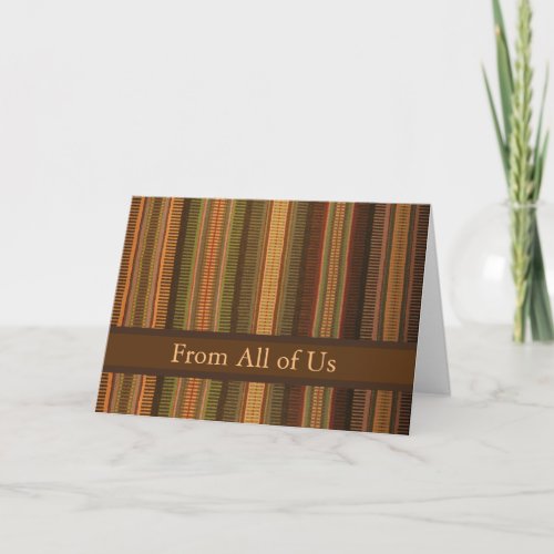 Fathers Day from All of Us Raanu Pattern Weaving Card