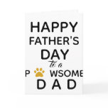 Father's Day from Dog - Cute Dog Dad Card Father's Day from Dog - Cute Dog Dad Card