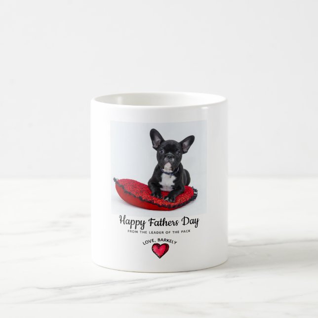 Father's Day From Dog Photo Coffee Mug (Center)