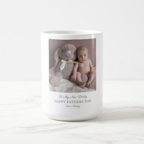 Fathers Day From New Baby Photo  Coffee Mug