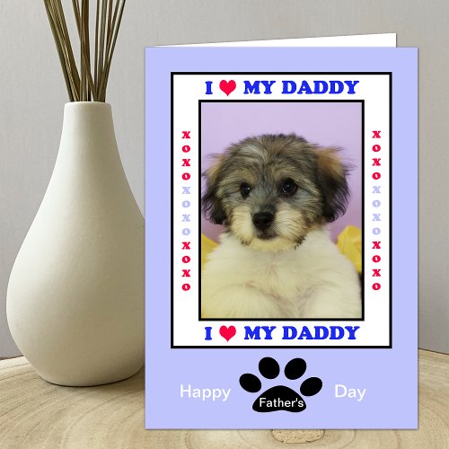 Fathers Day from the Dog __ Your Photo Card