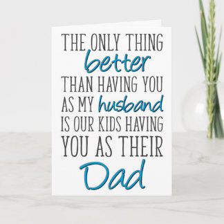 Father's Day From Wife, The Only Thing Better Card