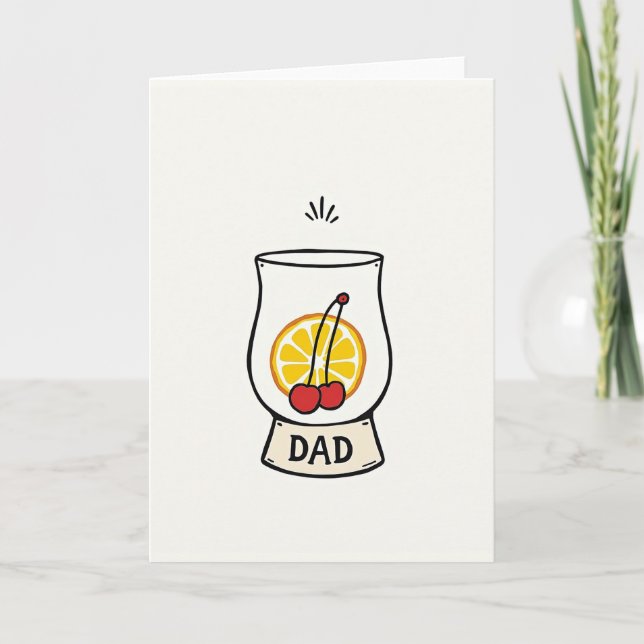 Fathers Day Fruit Drink Card (Front)