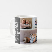Father's Day Fun World's Best Dad Kids Name Photos Coffee Mug (Front Left)