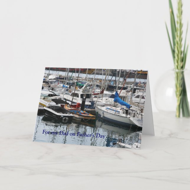 Father's Day - Funchal marina, Madeira Card (Front)