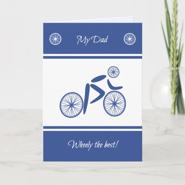 Father's Day funny cycling pun sports Card (Front)