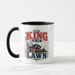 Father's Day/Funny Dad King Of The Lawn WRAP Mug