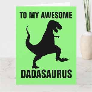 FATHER'S DAY FUNNY DINOSAUR BIG CARD